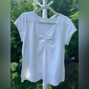 Christopher & Banks ivory tee